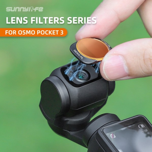 Uppnå professionella resultat med polariserande filter för Pocket3 Camera Lens ND64 null - ND16PL