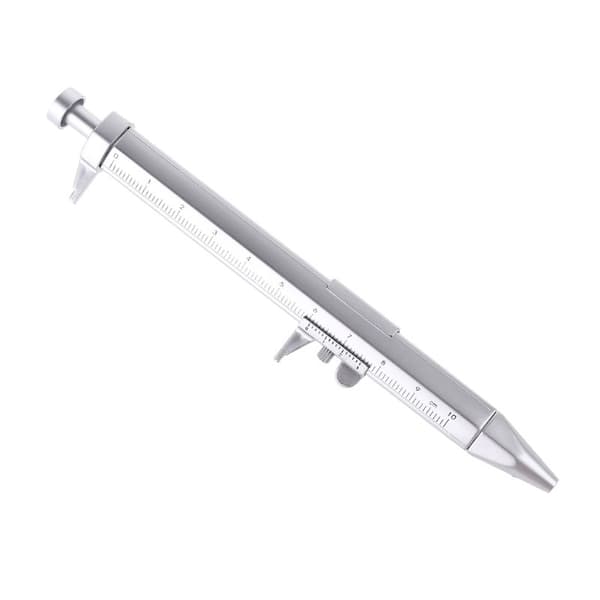 Plast kulepenn Vernier Caliper Ruler Multifunksjon 2i1 Gel Pens Rules