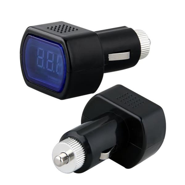 12 Volts Digital Voltmeter, 12v Spänningstestare för Bilmotorpanelmontering