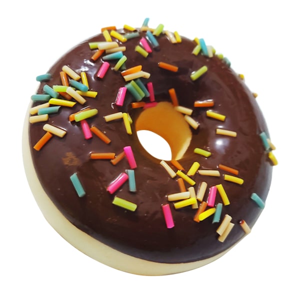 6,2 cm DIY Donut Novelty Toy Antistress Squichy Långsamt stigande Simuleringstårta Squisy Rolig Squish Toy Rekvisita Chocolate