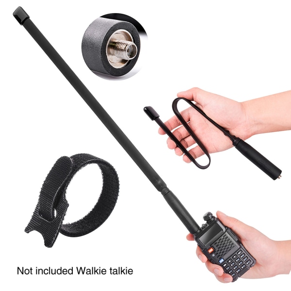 33/48 cm Längd Hopfällbar Interphone Intercom Walkie-talkie Radioantenn för Baofeng UV5R 33cm