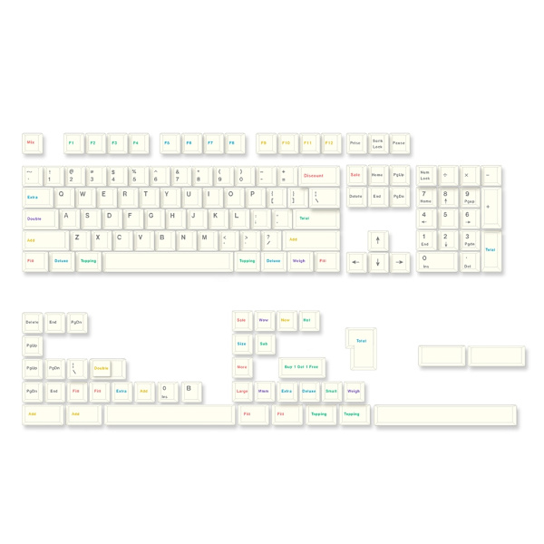 Højkvalitets PBT Keycaps Unikke PBT Cherry Keycaps Cover Set Dye-Sublimation Keycaps Caps til mekaniske tastaturer