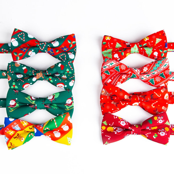 Christmas Element Slipsar för att ta foto Kvinnor Flickor Casual Bowknot Slips Knot Free School Uniform Neckwear null - H