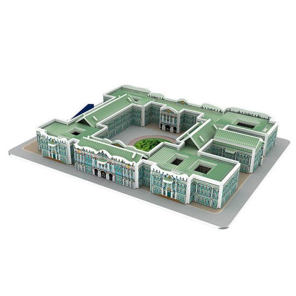3D-ord Kända byggnader Arkitektur Pussel Sticksågsmodell Pedagogiska DIY-leksakspresenter null - E