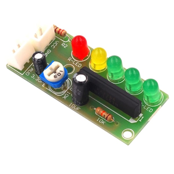 3,5V-12V Power Ljudspänningsnivåindikator Batterikapacitetsindikator Röd Grön LED Voltmeter Volym VU-mätare