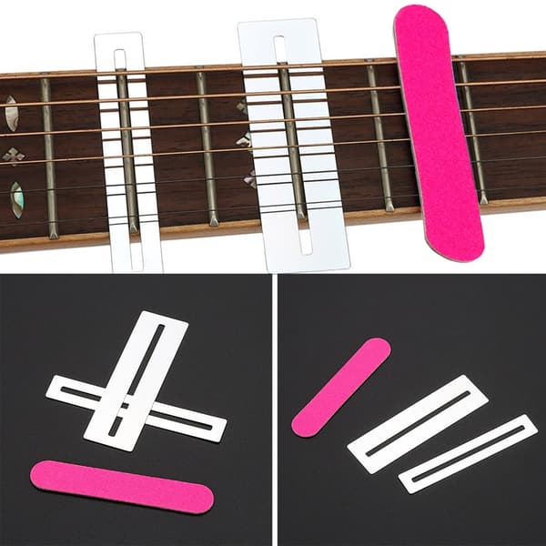 Gitarr Greppbräda Skydd Metall Greppbräda Skydd med Slipbit