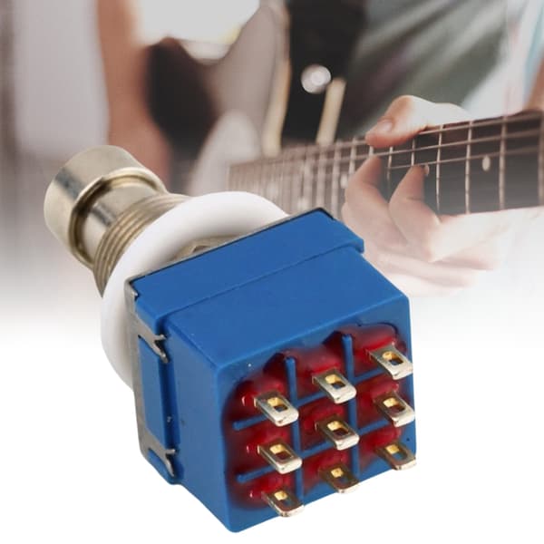 5 st Gitarr Effekter Pedal 3PDT 9 Pin Box Stomps Fotpedal Gitarrtillbehör