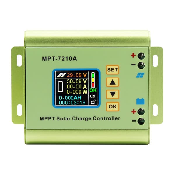 Digital MPPT solcellelader for litiumbatteriutgang 0-10A MPT-7210A