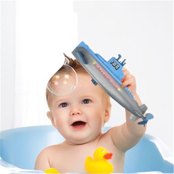 Vattenlekset Badleksak Flytande Stort skepp Klockdriven leksak Spädbarnspresentbad inomhusvattenleksak Baby för 3M/6M Bite-Fr