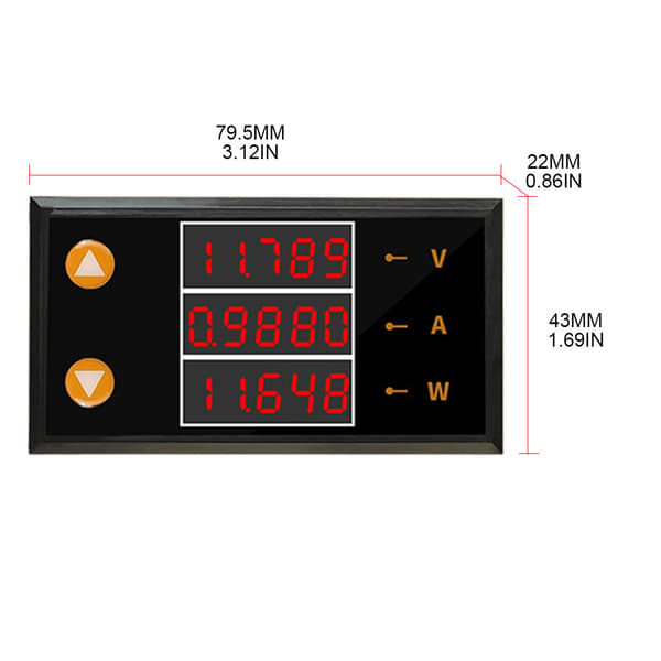 24V/ 10A DC-mätare Variabel 5-siffrig LED-display Strömförsörjning