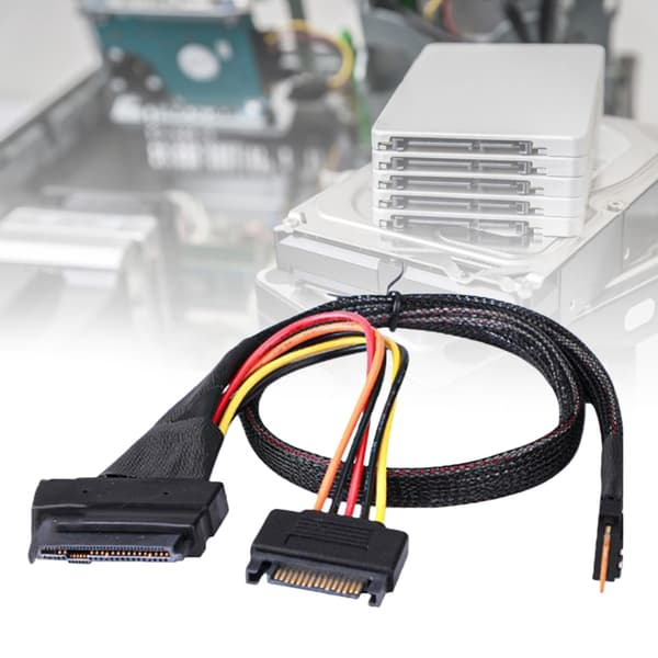 SASs SFF8654 til SFF8639 HDD Datakabel Høy hastighet 12Gbps Premium Materiale