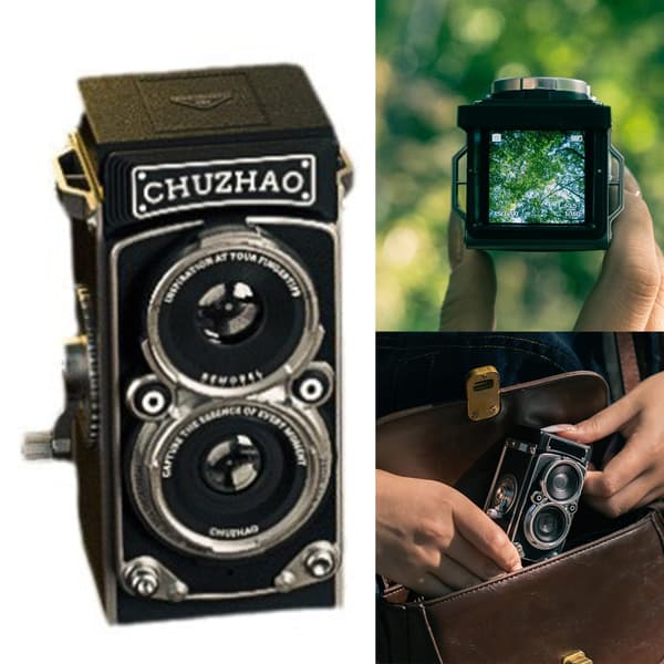 Nostalgisk Mini Digitalkamera Videokamera för Gatufotograferingar