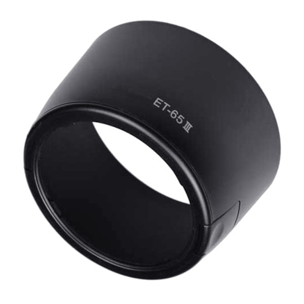 Vändbar ET65 III motljusskydd ET-65III för solskydd för EF 100mm f/2 USM objektiv C