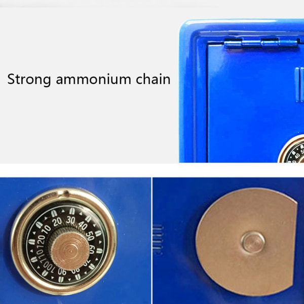 för Creative Mini Metal Mynt Bank Skåp med nycklar Barn Pengar Spara Burk Barn Säkerhet Säkerhet Säkerhetsbox för Case Orn Pink