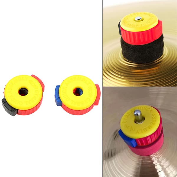 2 st Plast Cymbalmuttrar Snabbmontering Trummis Percussion Reservdelar