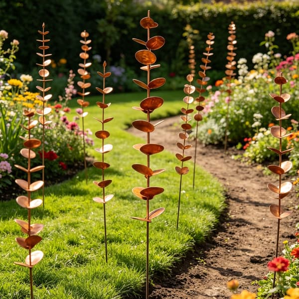 Jernblad Display Spyd til Blomsterkrukke og Haveplacering