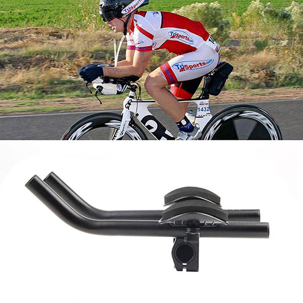 Sykkel Aluminiumlegering Rest TT Styre Avslappende Styreforlenger for MTB Terrengsykkel Langdistansesykling