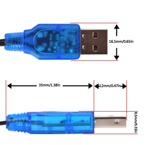 Elektronisk batteri USB laddare3,7V batteriladdare för 1,25-2P honkontakt Lipo batteriladdare 3,7 B