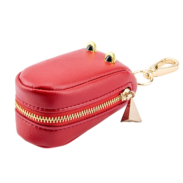 Alligator Shape Key Case Väska Bärbar bilnyckelväska U Disk Minneskorthållare Red