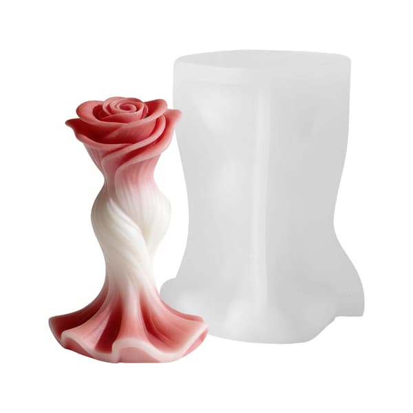 Elegant Rose Designs Silikonform For Hjemmelys Og Såper