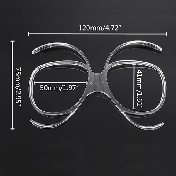 Ski Goggles RX Insert Optisk Adapter Ski og Snowboard Goggle Insert Adapter