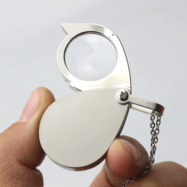 Retro Utility Monocle Lens Halsband 10X Förstoringsglas Inspektion Mynt Förstoringsglas Hänge Modesmycken För Kvinnor Män
