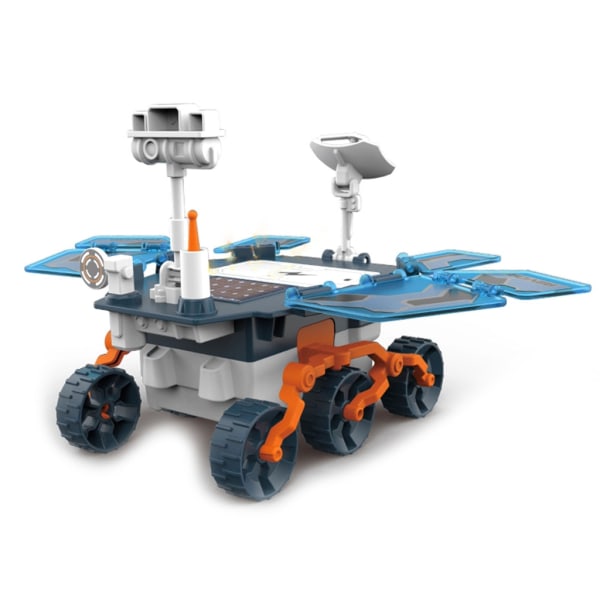 Solar Mars Rover DIY Monteringsleksak Mars Rover Toy For Kids Vetenskapsexperiment Robot Solpanel Blue