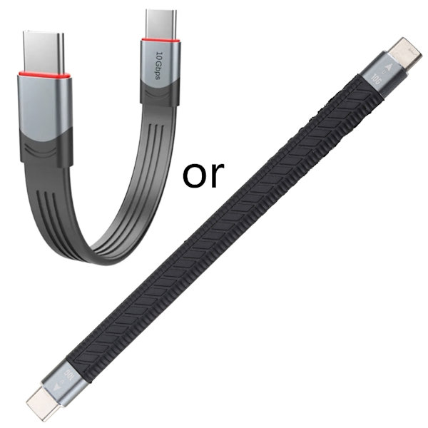 Kabel för 3-kablar 40Gbps USB C-kabel med 60W PD 40Gbps-kabel