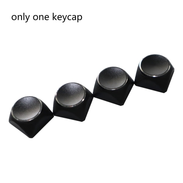 1 stykke aluminiumslegering ikke gravert blank nøkkelhette XDA profilhøyde Flerfarget bakgrunnsbelyst for nøkkelhetter for Cherry Mx Switc
