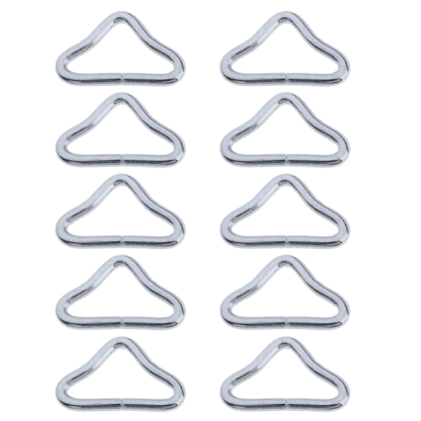 10 st/paket Trampolin Jump Pat Bag Craft Attachment Studsmatta för triangelringar Spänne Universal Fit Ring V-ringar