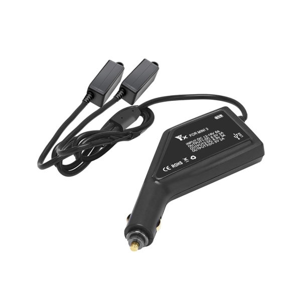 Batterioplader 3 i 1 hurtig batterioplader Hubs til Mini 3 Pro/MINI 3 Drone biloplader 12-16V 6A indgang biloplader