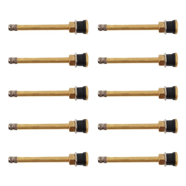 Högkvalitativa TR572 Mässingsventiler för Tunga Däck, 10-pack Universal