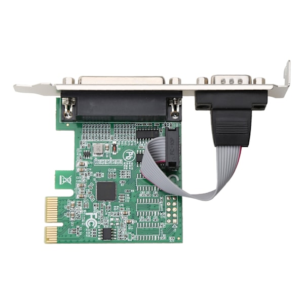 AX99100 1P1S RS232 Seriel Parallel Port DB25 25Pin PCIE Riser Card PCI-E til Exp
