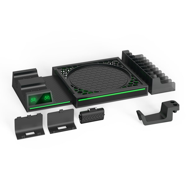 Flerfunktionsladdare Base Discs Organizer Hörlurskrok för XB Series X/One S
