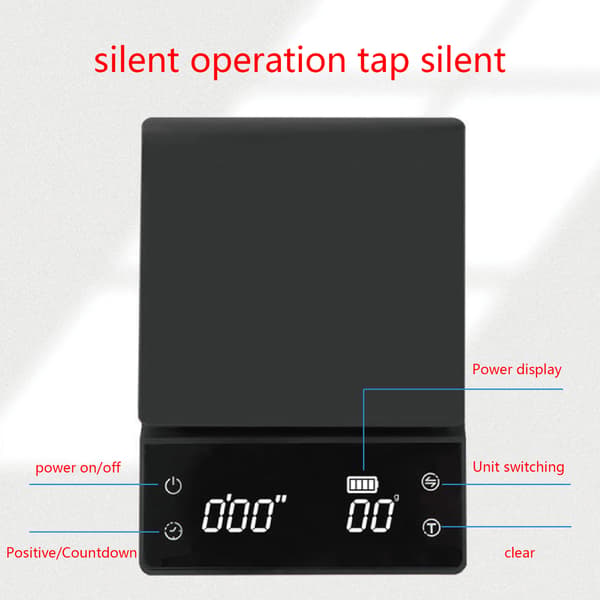 Digital kaffeskala med timer LED-display for espresso pour over hånddrypp