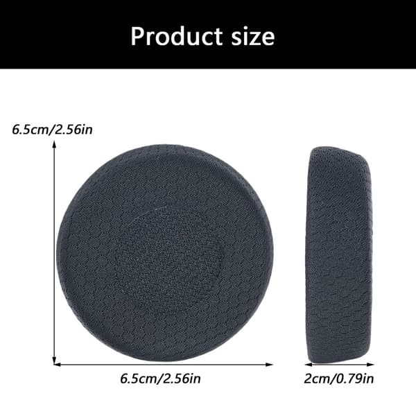 Akustiskt Trimmade Öronkuddar i Memory Foam, Svettresistenta För Evolve75 75+ /75UC
