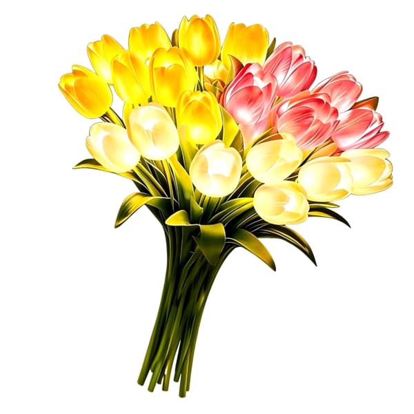 20 Stykker Dynamisk LED Blomsterdisplay Tilpasselig Stil DIY Hjemmeudstilling