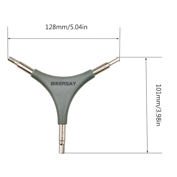 4/5/6mm 3-vejs Unbrakonøgle Y-formet Unbrakonøgle Cykelreparationsnøgle