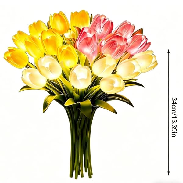 20 Stykker Dynamisk LED Blomsterutstilling Tilpassbar Stil DIY Hjemmeutstilling