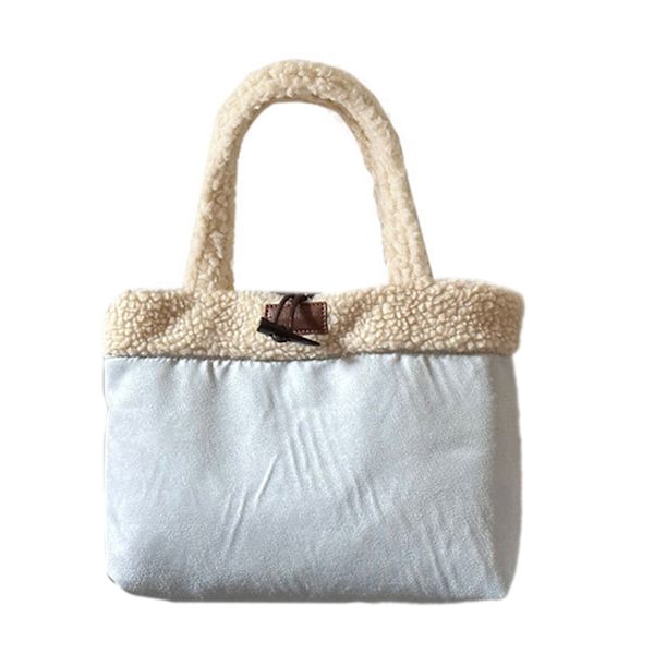 Stilfuld og praktisk Bucket Bag til Kvinder og Piger Håndtaske Bær eller Hold Silver gray