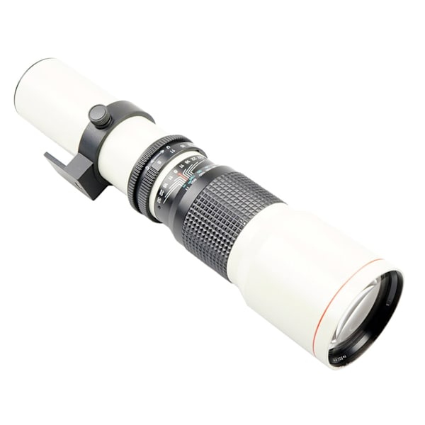 Høyeffekt F8-F32 500 mm manuell telelinse Metalllegering kameratilbehør Enkel installasjon for fotografering