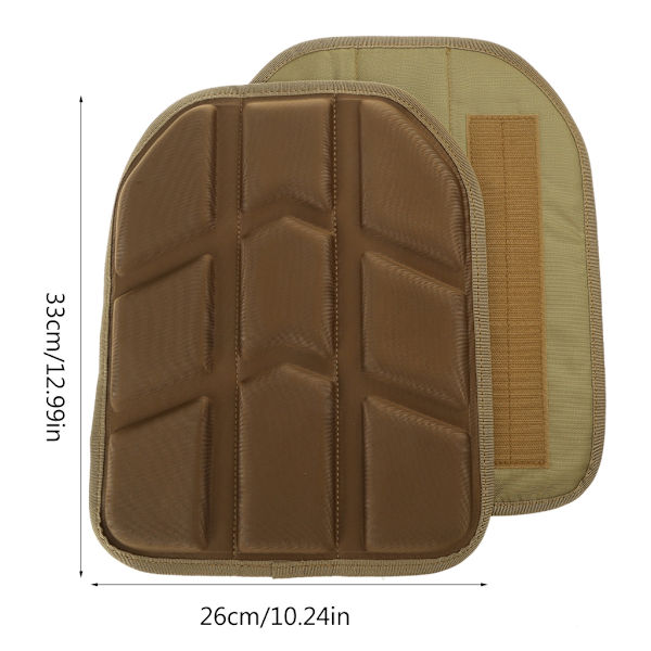 2 st väst kudde dyna väst bräda kropp utrustning väst EVA foder dyna 33x26cm Khaki