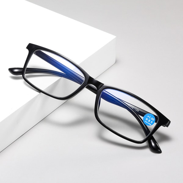 200 graders läsglasögon Helmetallstomme PC-linser Unisex