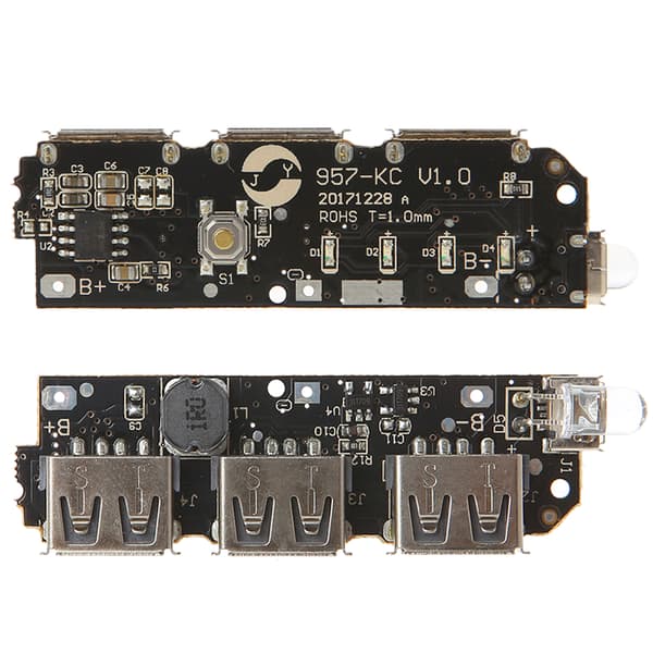 5V 2.1A Tehostinlevy Tehostin Virtamoduuli 3 USB Virtapankki Tehostinlevy DIY