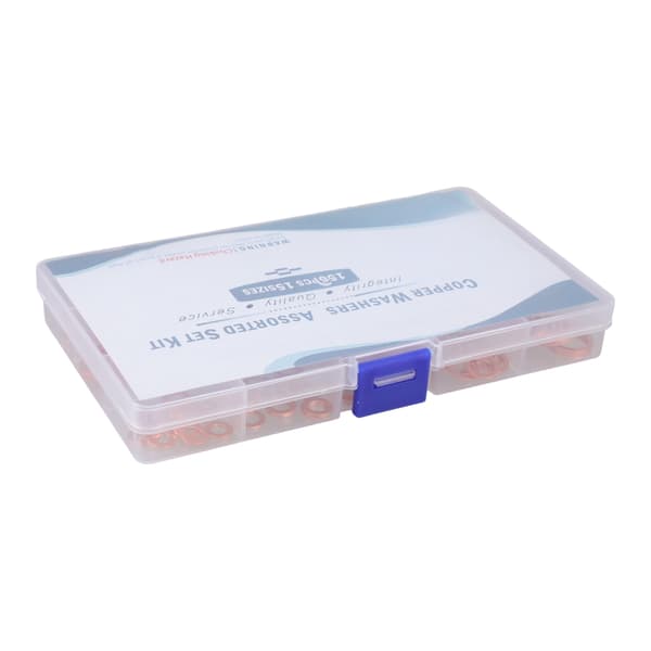 150 stk skiver kobberforsegling solid pakningsskive bunnplugg olje for knusing
