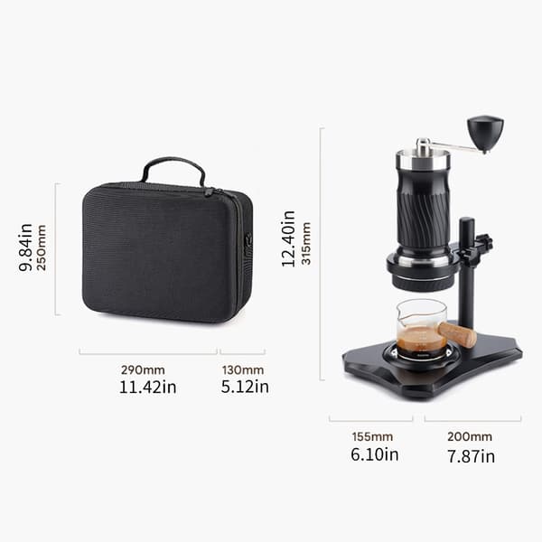 Mini håndbetjent kaffemaskine perfekt til backpacking og picnics