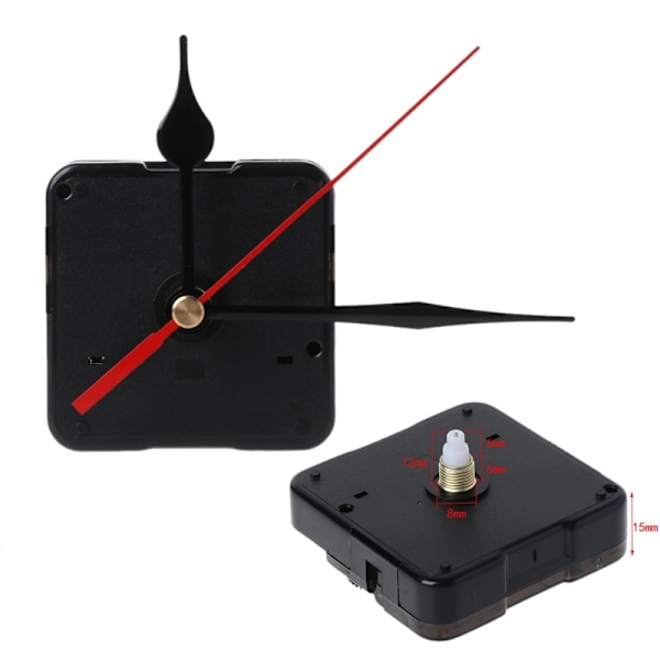 DIY Quartz Clock Movement Silence Quartz Clock Core Accessories Supplies til vægmonterede spidse nåle forsyninger