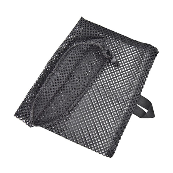 Sort Mesh Indkøbsnet, Miljøvenlig Foldbart Mesh Net, 5 stk.