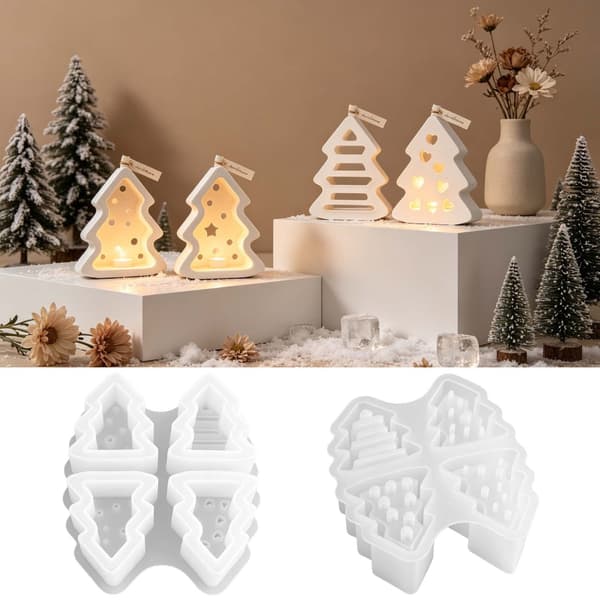Silikone juleform hule designs til nøgleringe ornament