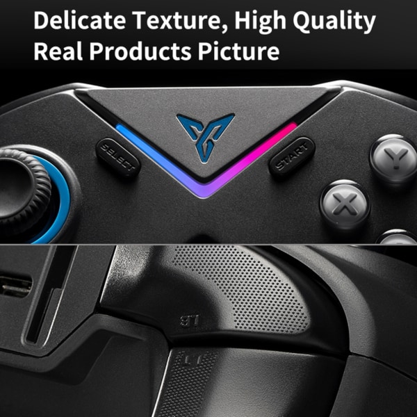 FlydigiVader 3 Pro Gaming Handtag Hall Effect Joystick Innovation Force-switchable Trigger med RGB 6 Axis Motion Sensing
